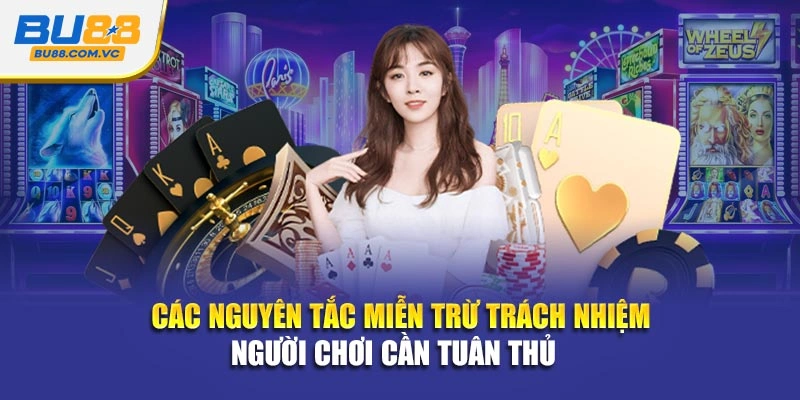Các nguyên tắc miễn trừ trách nhiệm người chơi cần tuân thủ
