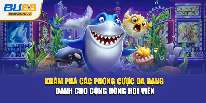 Khám phá các phòng cược đa dạng dành cho cộng đồng hội viên