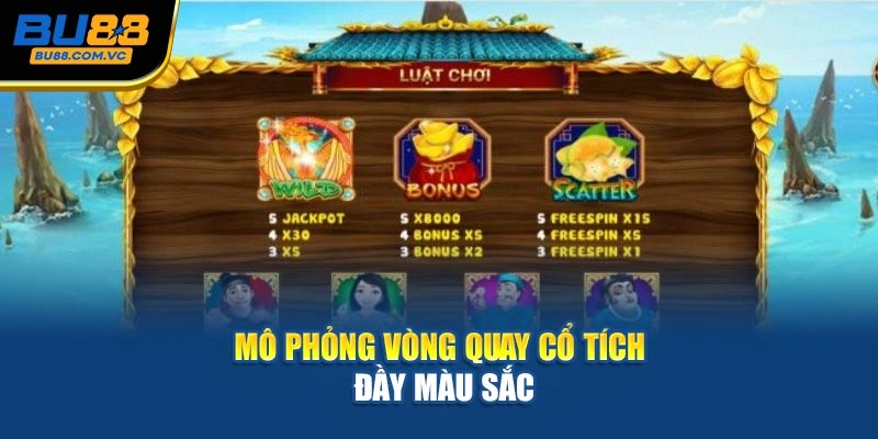 Mô phỏng vòng quay cổ tích đầy màu sắc